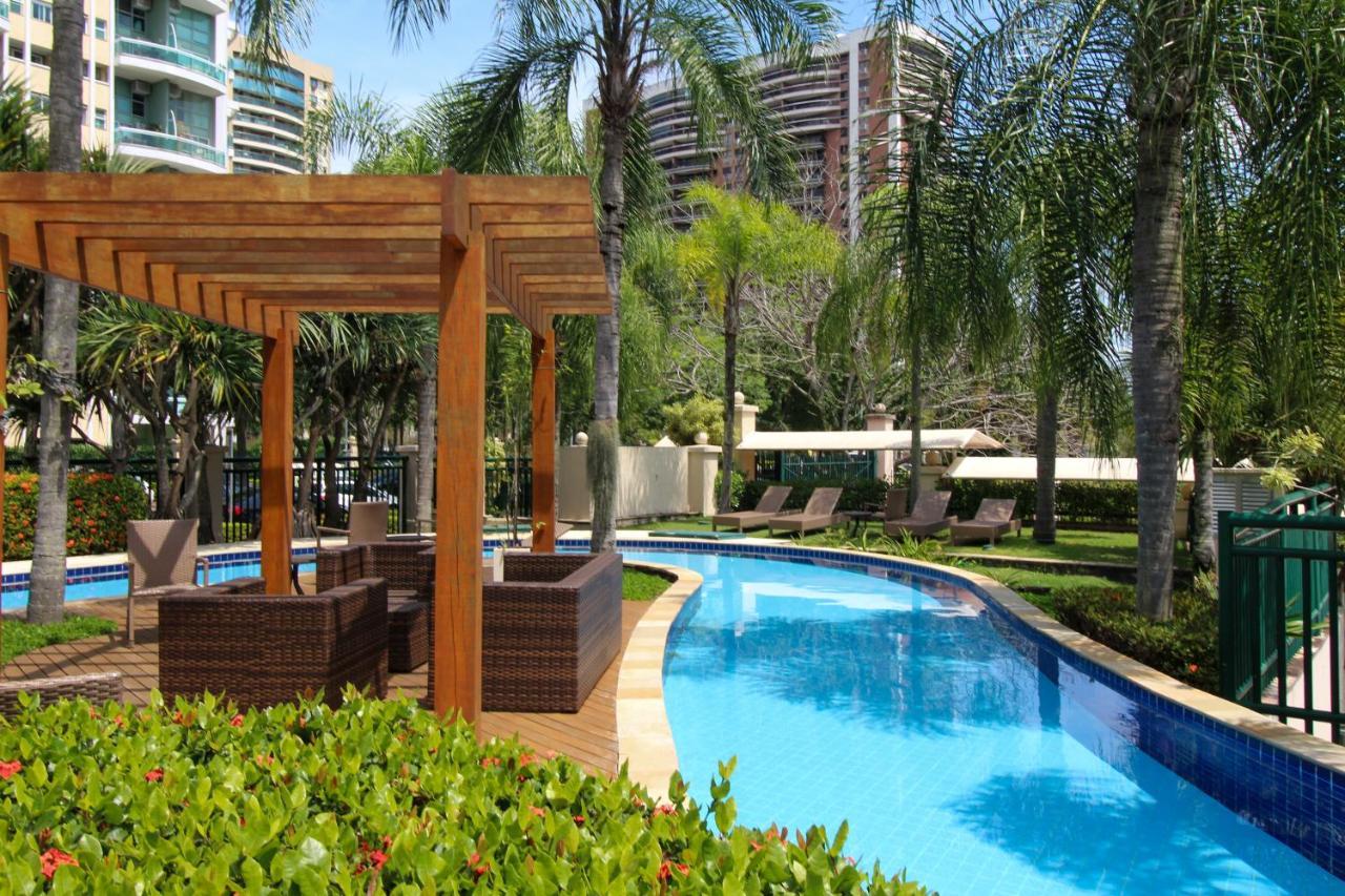 Barra Da Tijuca - 508 - De Frente Para Maravilhosa Piscina - Estacionamento Gratuito - Academia Comphania Atletica - Balsa Para Praia Gratis - Microondas - Geladeira Grande - Recepcao 24Horas - Wi-Fi - Com Pia Рио-де-Жанейро Экстерьер фото