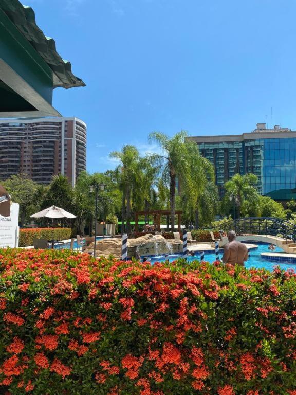 Barra Da Tijuca - 508 - De Frente Para Maravilhosa Piscina - Estacionamento Gratuito - Academia Comphania Atletica - Balsa Para Praia Gratis - Microondas - Geladeira Grande - Recepcao 24Horas - Wi-Fi - Com Pia Рио-де-Жанейро Экстерьер фото